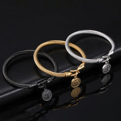 Stainless Steel Religious Bangle Jewelry Ornament