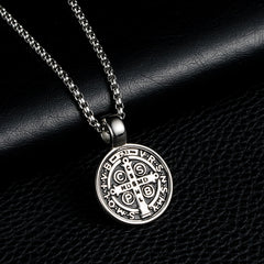 Cross Pendant with Letter Charm and Religious Accessories
