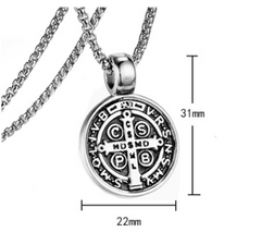 Cross Pendant with Letter Charm and Religious Accessories