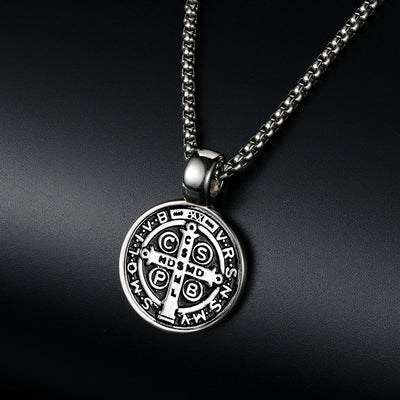 Cross Pendant with Letter Charm and Religious Accessories