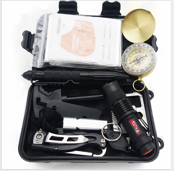 Multifunctional Outdoor Survival Kit and Tools Set