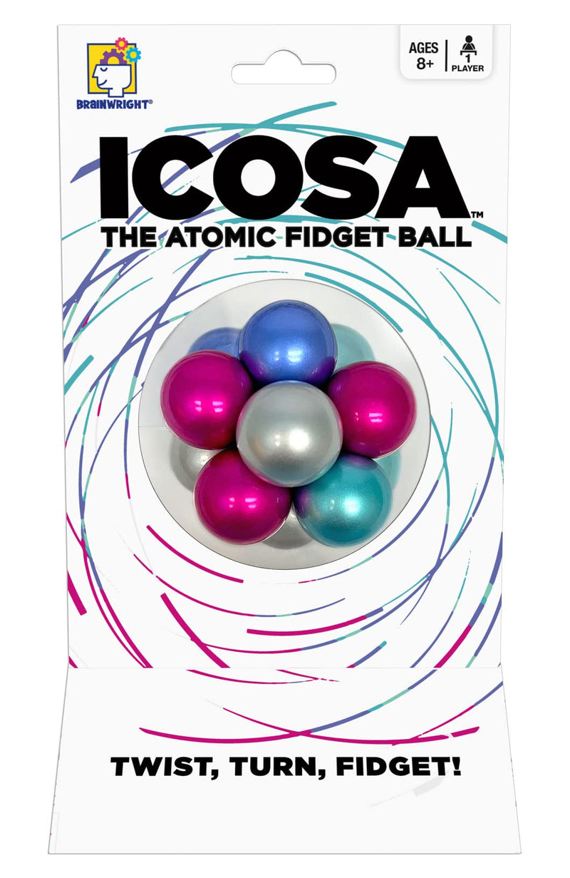 Brainwright - Icosa Ice - The Atomic Fidget Ball. Twist Turn Fidget!