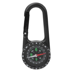 Kuuleyn Carabiner Clip On Compass HikingMini CompassDC40T Zinc Alloy Portable Carabiner Compass with Graduated Ring Outdoor Hiking Camping Navigation Tools