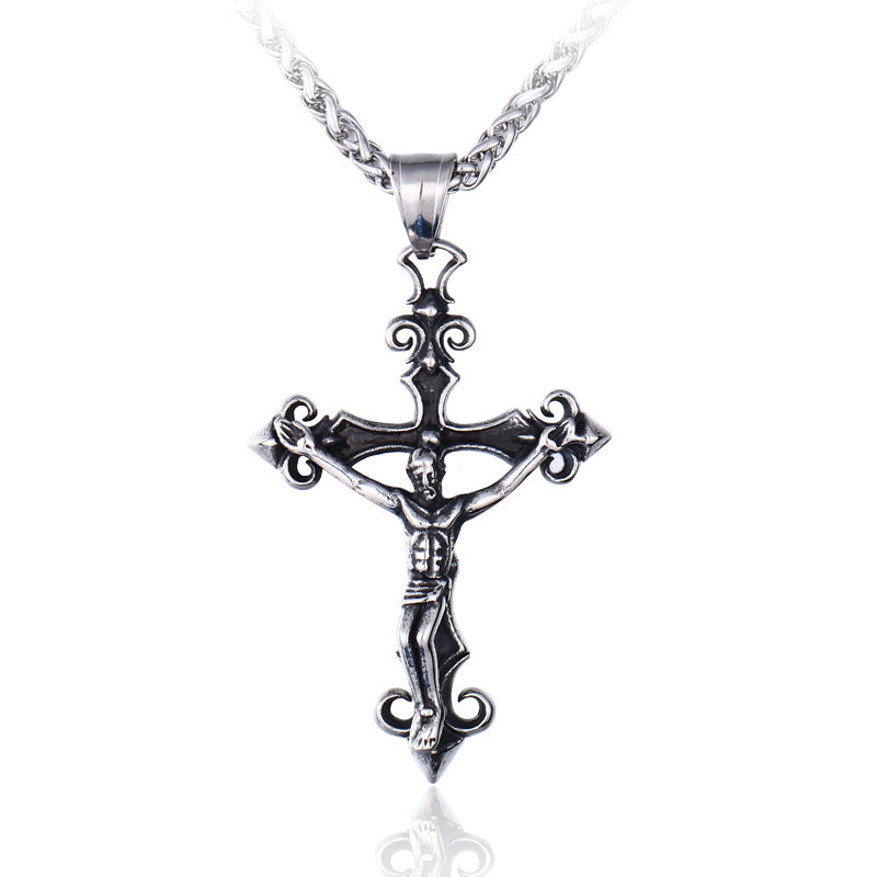 Steel Warrior Religious Cross Pendant Wholesale Options