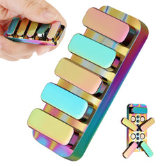 Fidget Toys for Adults Metal Fidget Slider EDC Magnetic Haptic Fidget Clicker with 3 Noise Levels Loud-Quieter-Quiet Adults Fidget Toy Office Class Desk Magnetic Toys Relief Stress and Anxiety