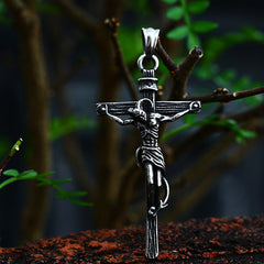 Steel Warrior Religious Cross Pendant Wholesale Options