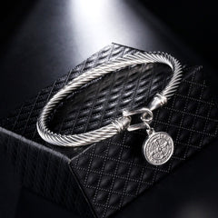 Stainless Steel Religious Bangle Jewelry Ornament