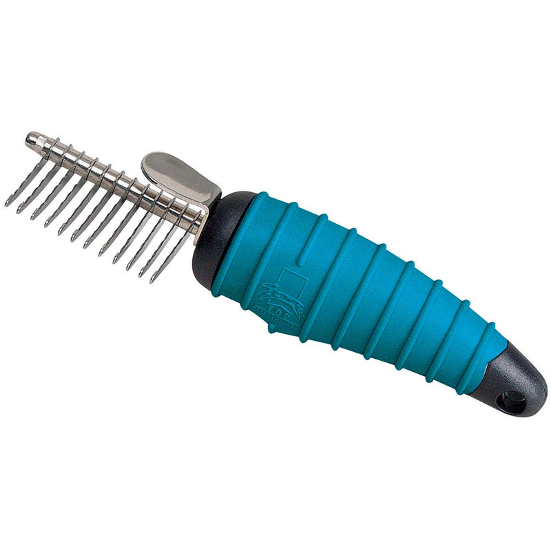 Master Grooming Tools Ergonomic Dematting Tools — Molded Tools for Grooming Dogs - 12-Blade Comb 6⅝