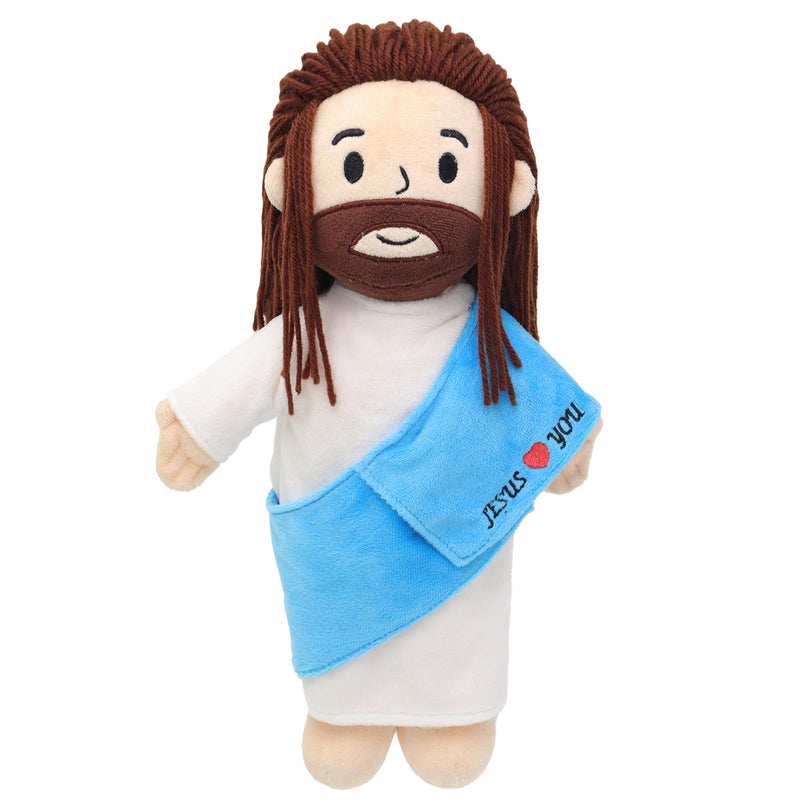 YuDanae Jesus Plush Doll Virgin Mary Stuffed Animal Christ Religious Savior Guardian Baptism Plushie Toy Gifts for Kids for Christening Religious Easter (Boy)