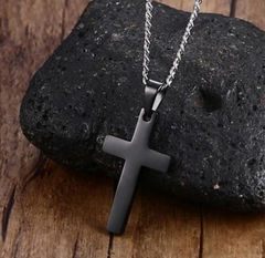 Religious Jewelry, 35MM Stainless Steel Cross Pendant